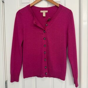Banana Republic Fushcia Cardigan